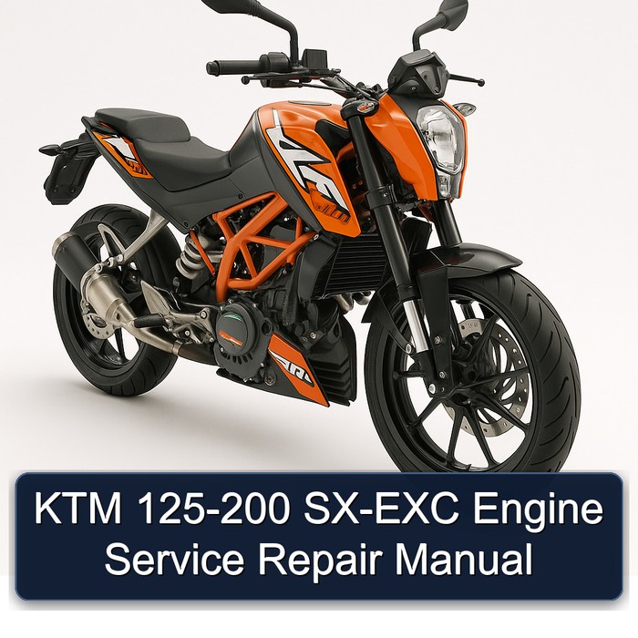 KTM 125 200 SX-EXC Engine Service Repair Workshop Manual PDF