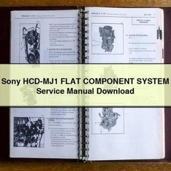 Sony HCD-MJ1 Flat Component System Service Repair Workshop Manual PDF