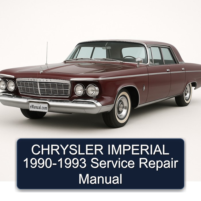 1990-1993 Chrysler Imperial Service Repair Workshop Manual PDF