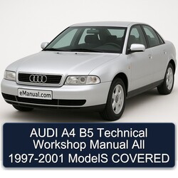 1997-2001 Audi A4 B5 All - Models Covered Service Repair Workshop Manual PDF