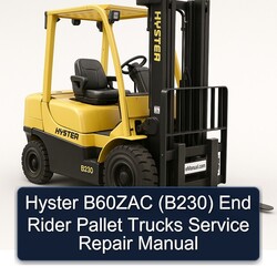 Hyster B60ZAC (B230) End Rider Pallet Trucks Service Repair Workshop Manual PDF