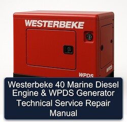 Westerbeke 40 Marine Diesel Engine Wpds Generator Service Repair Workshop Manual PDF