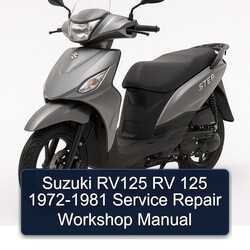 1972-1981 Suzuki UY Step Models RV125 RV 125 Service Repair Workshop Manual PDF