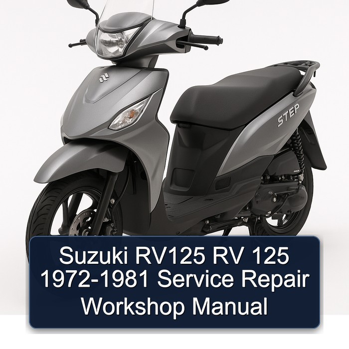 1972-1981 Suzuki UY Step Models RV125 RV 125 Service Repair Workshop Manual PDF