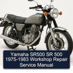 1975-1983 Yamaha SR Models SR500 500 Service Repair Workshop Manual PDF