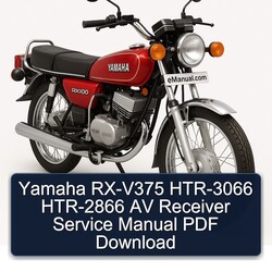 Yamaha RX Models RX-V375 HTR-3066 HTR-2866 AV Receiver Service Repair Workshop Manual PDF