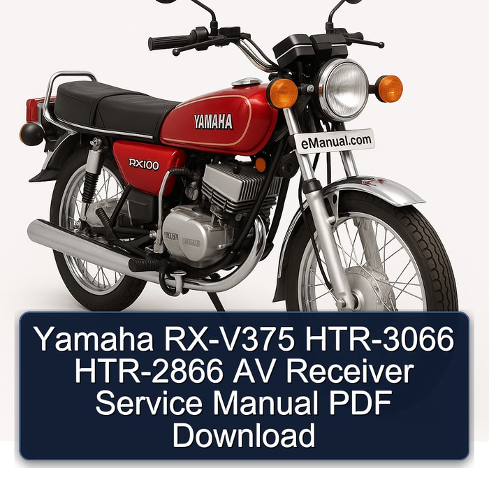 Yamaha RX Models RX-V375 HTR-3066 HTR-2866 AV Receiver Service Repair Workshop Manual PDF