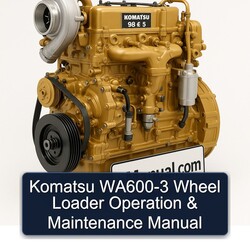 Komatsu WA600-3 Wheel Loader Operation Service Repair Workshop Manual PDF
