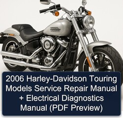 2006 Harley Davidson Touring Harley-davidson Models Electrical Diagnostics ( Preview) Service Repair Workshop Manual PDF