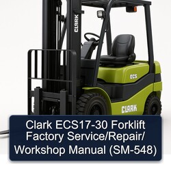 Clark ECS17-30 Forklift / (SM-548) Service Repair Workshop Manual PDF