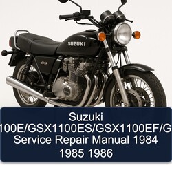 1984-1986 Suzuki GSX Series Gsx1100e/gsx1100es/gsx1100ef/gs1150 Service Repair Workshop Manual PDF