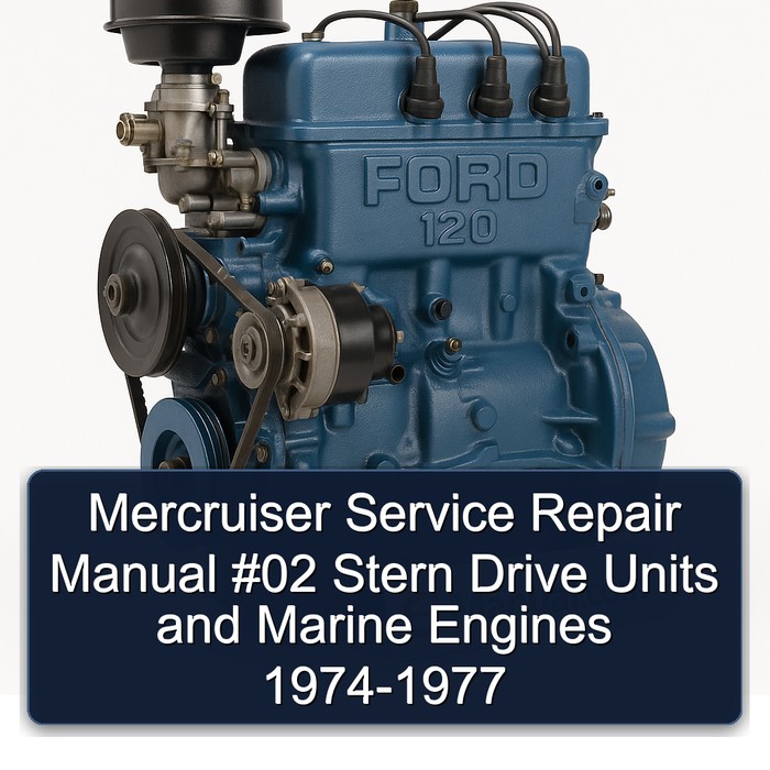 1974-1977 Mercruiser 02 Stern Drive Units Engines Service Repair Workshop Manual PDF
