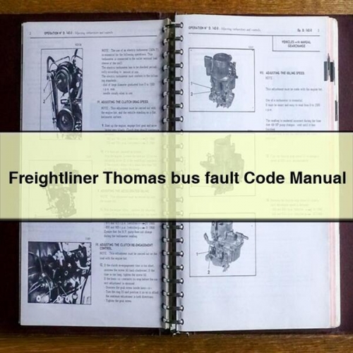 Freightliner Thomas Bus Fault Code Service Repair Workshop Manual PDF