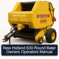 New Holland 630 Round Baler Owners Operators Operator's Manual PDF