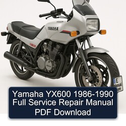 1986-1990 Yamaha YX600 Service Repair Workshop Manual PDF