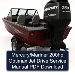 Mercury/mariner 200HP Optimax Jet Drive Service Repair Workshop Manual PDF