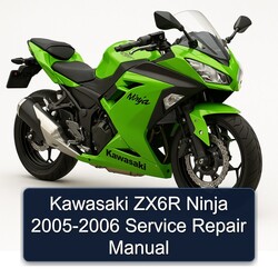 2005-2006 Kawasaki Ninja ZX6R Service Repair Workshop Manual PDF