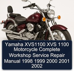 1998-2002 Yamaha XVS Models XVS1100 1100 Motorcycle Service Repair Workshop Manual PDF