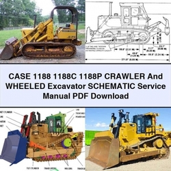Case 1188 1188C 1188P Crawler Wheeled Excavator Electrical Wiring Diagrams PDF