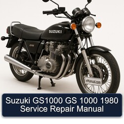 1980 Suzuki GS Series GS1000 1000 Service Repair Workshop Manual PDF