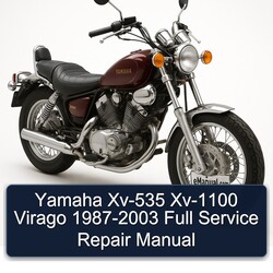 1987-2003 Yamaha Virago XV-535 XV-1100 Service Repair Workshop Manual PDF