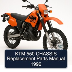 1996 KTM 550 Chassis Replacement Parts Catalog PDF