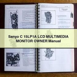Sanyo C 15lp1a LCD Multimedia Monitor Owner Owner's Manual PDF
