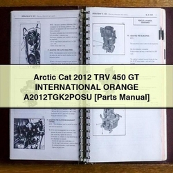 2012 Arctic CAT TRV 450 GT International Orange A2012tgk2posu [parts ] Parts Catalog PDF