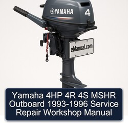 1993-1996 Yamaha 4HP 4R 4S Mshr Outboard Service Repair Workshop Manual PDF