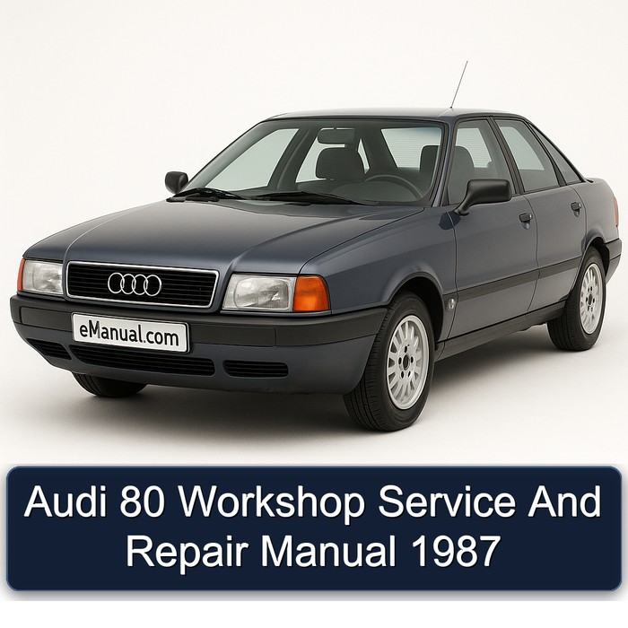 1987 Audi 80 Service Repair Workshop Manual PDF