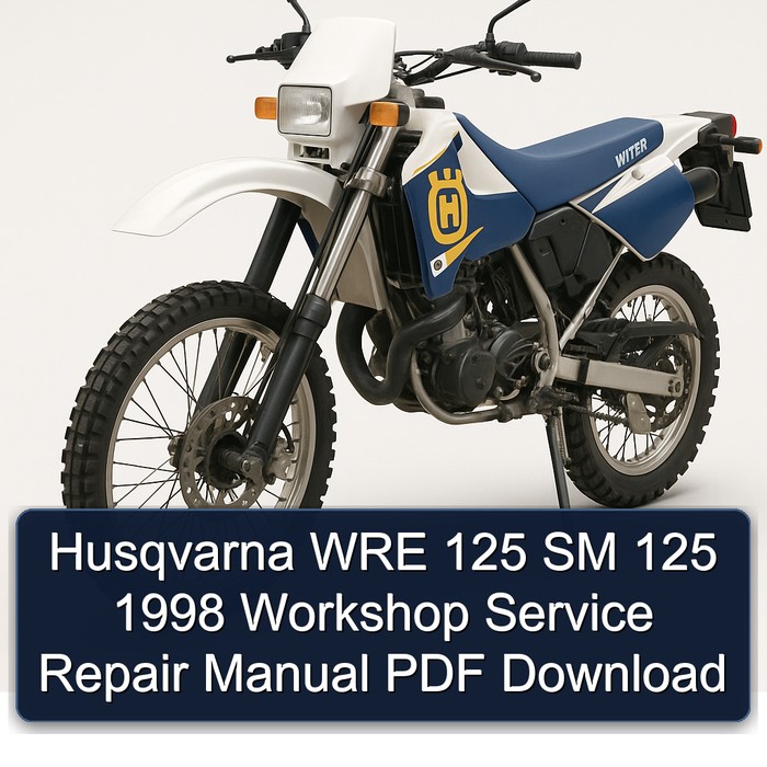1998 Husqvarna WRE Models 125 SM Service Repair Workshop Manual PDF