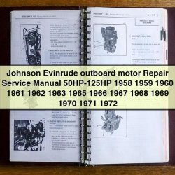 1958-1972 Johnson Evinrude Outboard Motor 50HP-125HP Service Repair Workshop Manual PDF