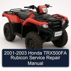 2001-2003 Honda TRX500FA Rubicon Service Repair Workshop Manual PDF