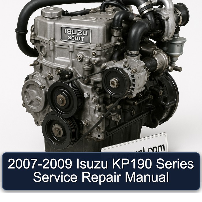 2007-2009 Isuzu 3 CD 1 T KP190 Series Service Repair Workshop Manual PDF