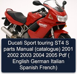 2001-2005 Harley Davidson Touring Ducati Sport ST4 S Parts (CATALOGUE) ( English German Italian Spanish French) Catalog PDF