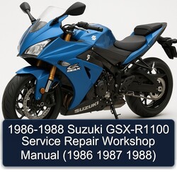 1986-1988 Suzuki GSX Series GSX-R1100 Service Repair Workshop Manual PDF
