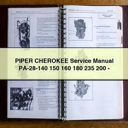 Piper Cherokee Pa-28-140 150 160 180 235 200 Service Repair Workshop Manual PDF