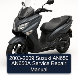 2003-2009 Suzuki Burgman Series AN650 AN650A Service Repair Workshop Manual PDF