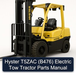 Ersatzteilhandbuch für Hyster T5ZAC (B476) Elektro-Schlepper
