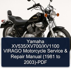 1981-2003 Yamaha Virago Xv535/xv700/xv1100 Motorcycle Service Repair Workshop Manual PDF
