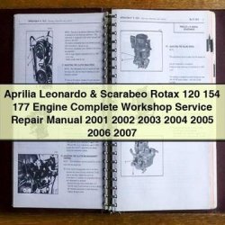 2001-2007 Aprilia Leonardo Scarabeo Rotax 120, 154, 177 Engine Service Repair Workshop Manual PDF