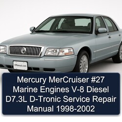 1998-2002 Mercury Mercruiser 27 Marine Engines V-8 Diesel D7.3l D-tronic Service Repair Workshop Manual PDF