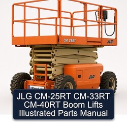 JLG CM-25RT CM-33RT CM-40RT Boom Lifts Illustrated Parts Catalog PDF