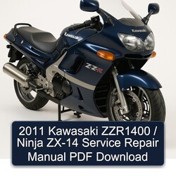 2011 Kawasaki Ninja ZZR1400 / ZX-14 Service Repair Workshop Manual PDF