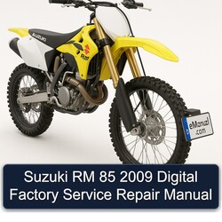 Suzuki RM 85 2009 Digital Factory Service Repair Manual 