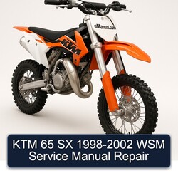 1998-2002 KTM 65 SX - WSM Service Repair Workshop Manual PDF