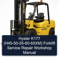 1950-1955 Hyster K177 (h45- -60-65xm) Forklift H45 65XM Service Repair Workshop Manual PDF