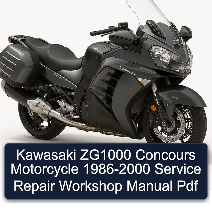 1986-2000 Kawasaki Concours Models ZG1000 Motorcycle Service Repair Workshop Manual PDF