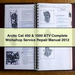 2012 Arctic CAT 450 1000 ATV Service Repair Workshop Manual PDF