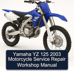 2003 Yamaha YZ Models 125 Motorcycle Service Repair Workshop Manual PDF